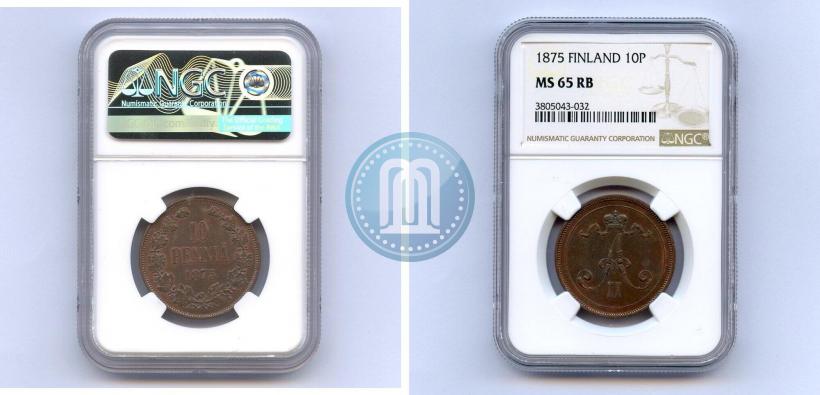 Picture 10 pennia 1875 year  
