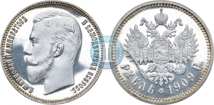 Picture 1 rouble 1909 year (ЭБ) 