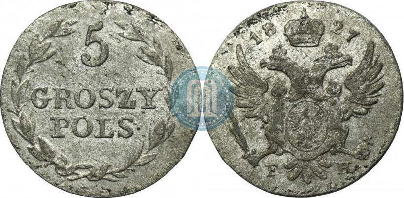 Picture 5 groszy 1827 year FH 