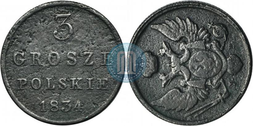 Picture 3 grosze 1834 year IP 