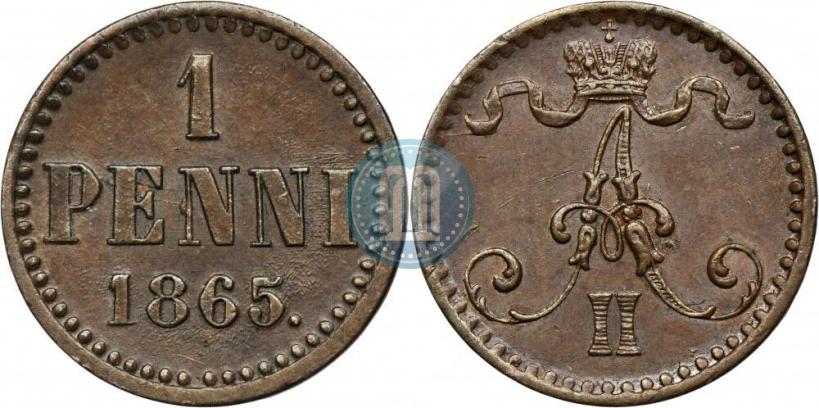 Picture 1 penni 1867 year  