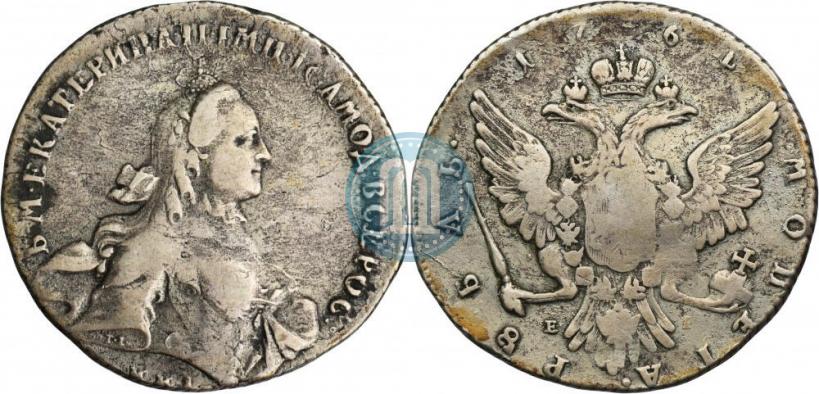 Фото 1 рубль 1764 года ММД-EI 