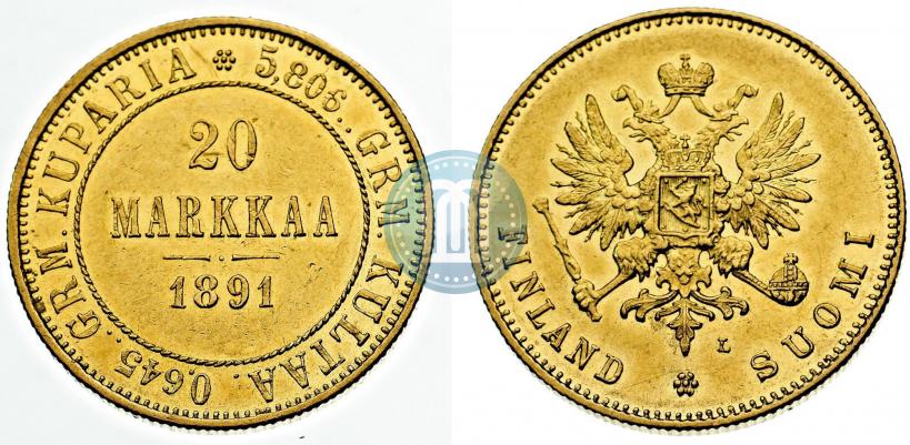 Фото 20 марок 1891 года L 