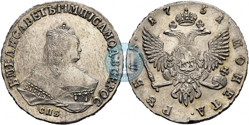 Picture 1 rouble 1751 year СПБ 