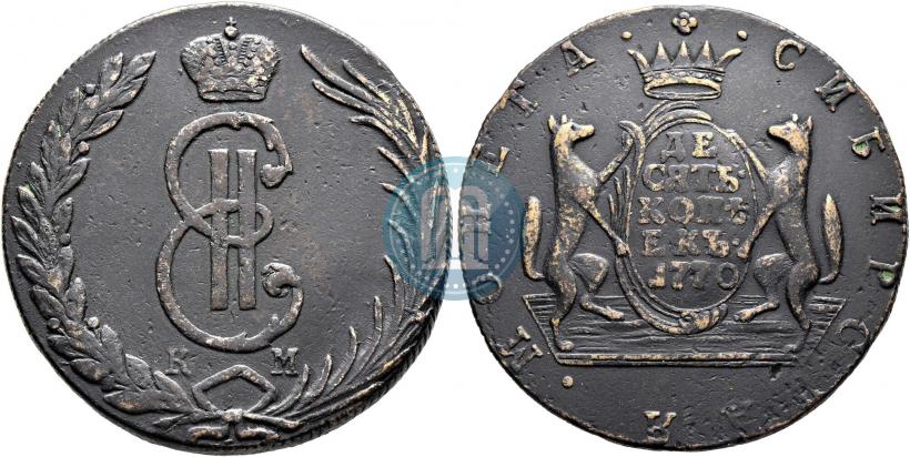 Picture 10 kopecks 1770 year КМ 