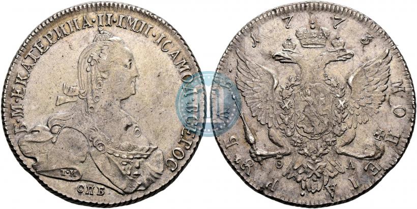 Picture 1 rouble 1773 year СПБ-ФЛ 