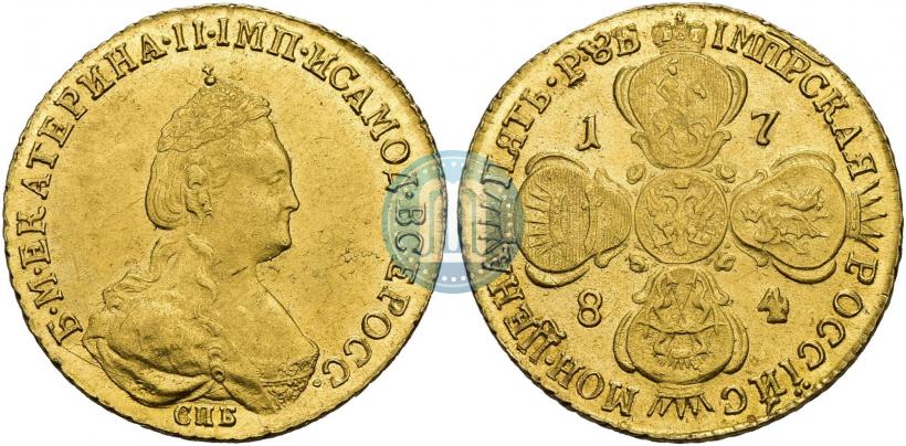 Picture 5 roubles 1784 year СПБ 