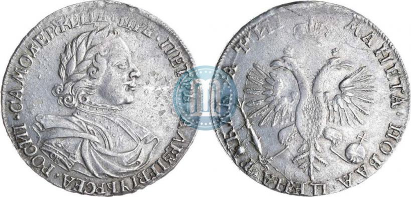 Фото 1 рубль 1718 года OK-L 