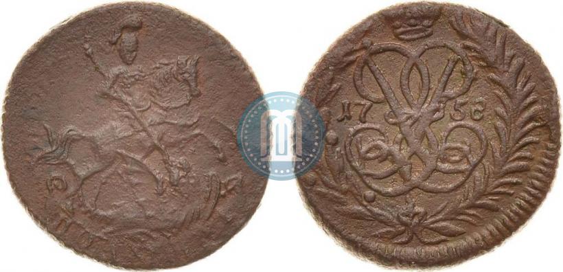 Фото Полушка 1758 года  
