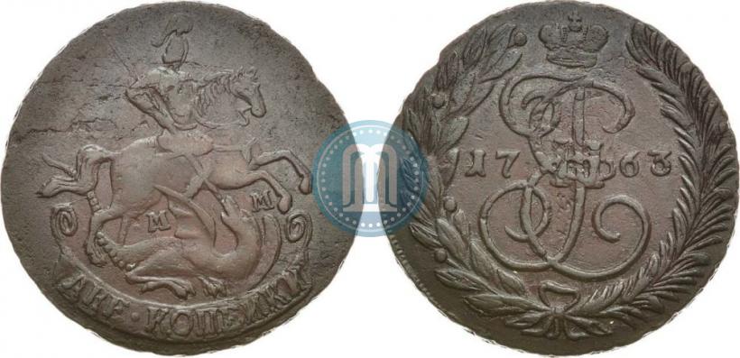 Picture 2 kopecks 1763 year ММ 