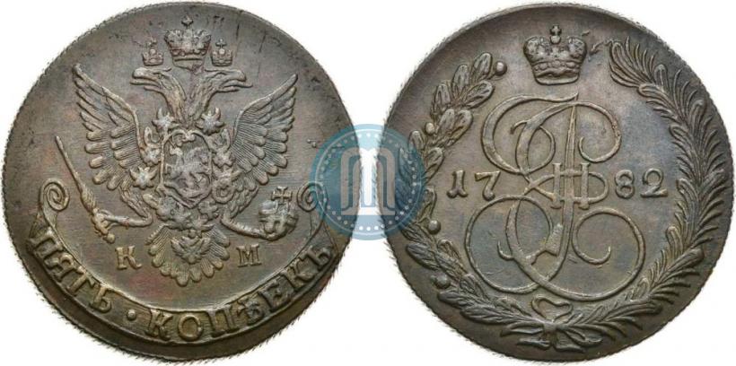 Picture 5 kopecks 1782 year КМ 