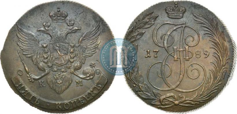 Picture 5 kopecks 1789 year КМ 