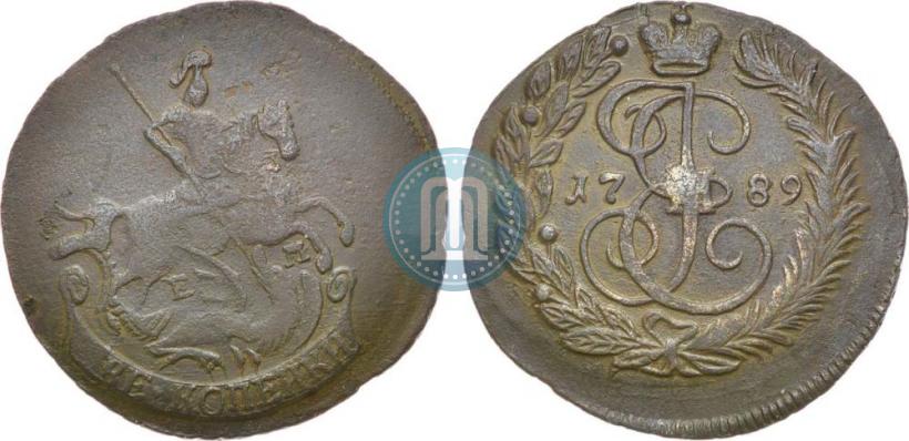 Picture 2 kopecks 1789 year ЕМ 