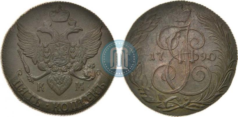 Picture 5 kopecks 1790 year КМ 