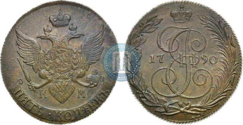 Picture 5 kopecks 1790 year КМ 