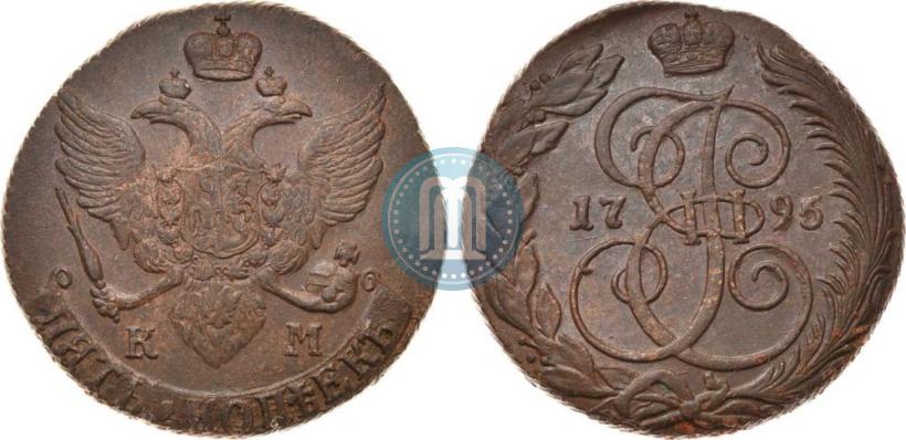 Picture 5 kopecks 1795 year КМ 