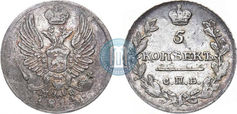 Picture 5 kopecks 1815 year СПБ-МФ 