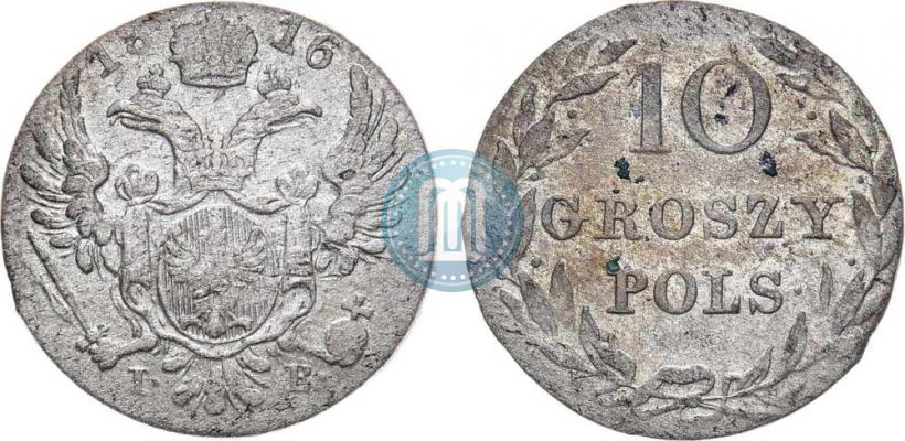Picture 10 groszy 1816 year IB 