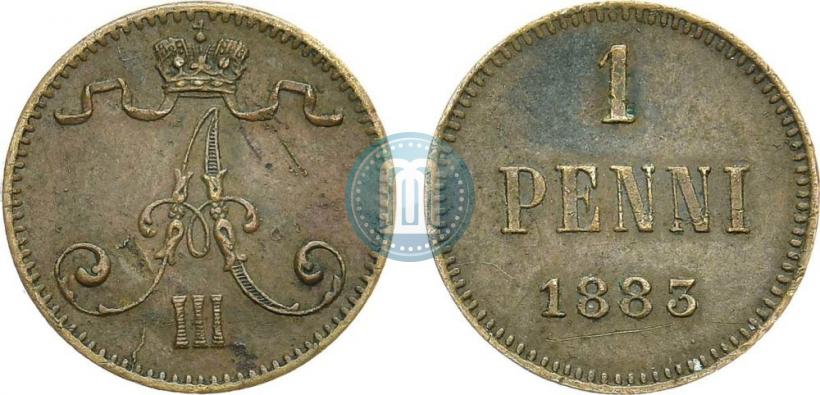 Picture 1 penni 1883 year  