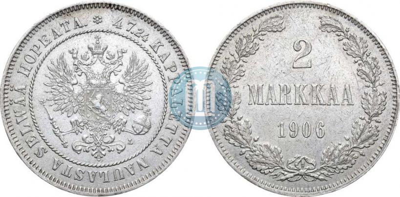 Picture 2 markkaa 1906 year L 
