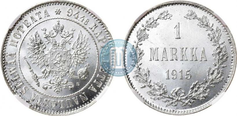Picture 1 markka 1915 year S 
