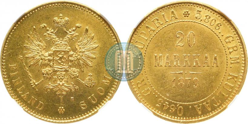 Picture 20 markkaa 1879 year S 