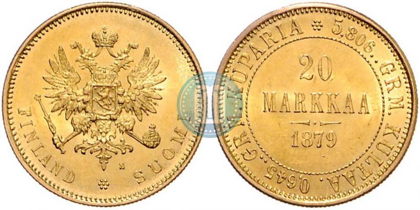 Picture 20 markkaa 1879 year S 