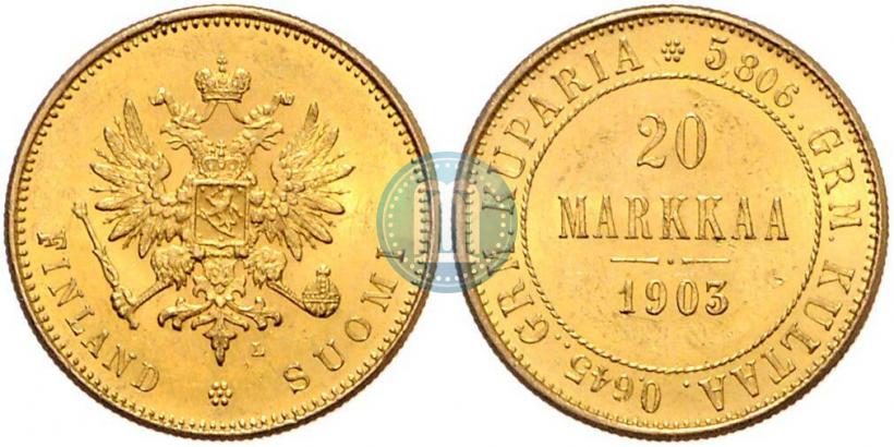 Picture 20 markkaa 1903 year L 