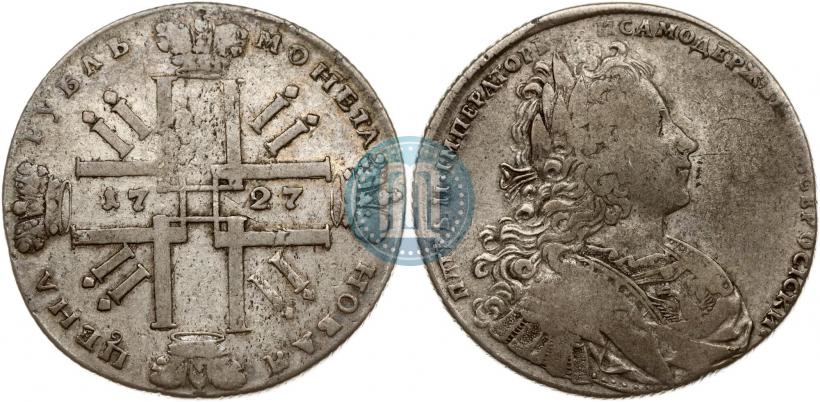 Picture 1 rouble 1727 year  "Petersburg type"