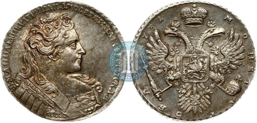 Фото 1 рубль 1731 года  