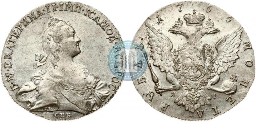 Picture 1 rouble 1766 year СПБ-ЯI 