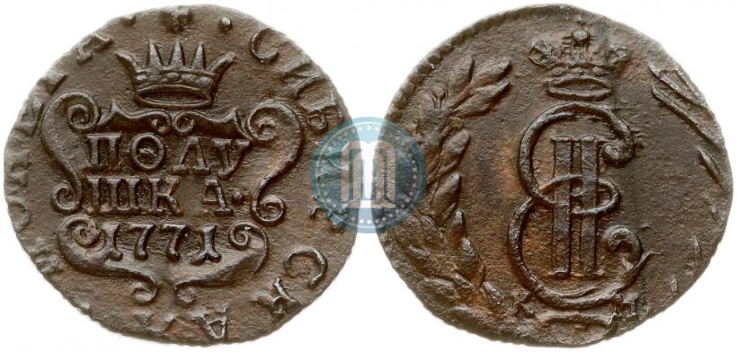 Фото Полушка 1771 года КМ 
