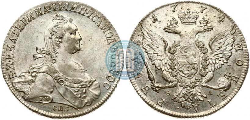 Picture 1 rouble 1774 year СПБ-ФЛ 