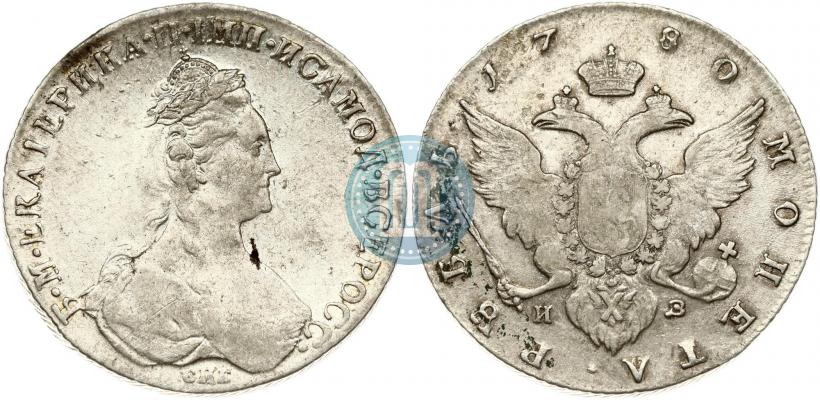 Picture 1 rouble 1780 year СПБ-ИЗ 