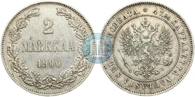 Picture 2 markkaa 1906 year L 