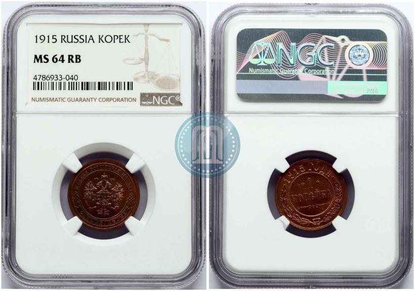 Picture 1 kopeck 1915 year  