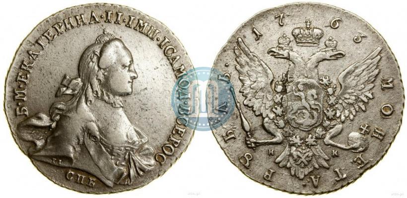 Picture 1 rouble 1763 year СПБ-НК 