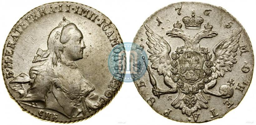 Фото 1 рубль 1765 года СПБ-ЯI 