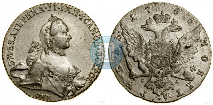 Picture 1 rouble 1765 year СПБ-СА 