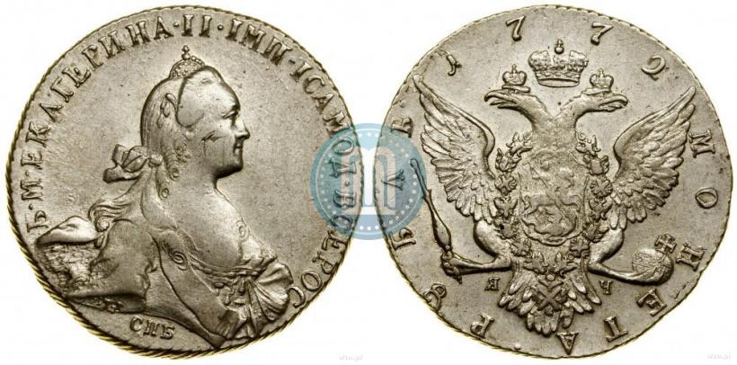 Фото 1 рубль 1772 года СПБ-ЯЧ-Т.I. 