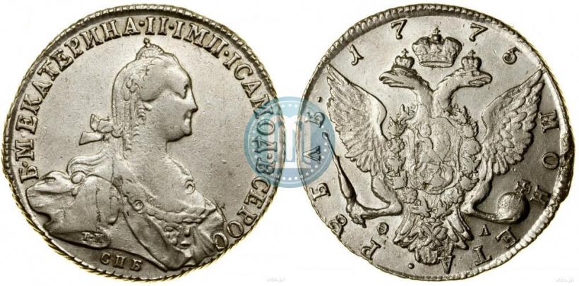 Picture 1 rouble 1775 year СПБ-ФЛ 