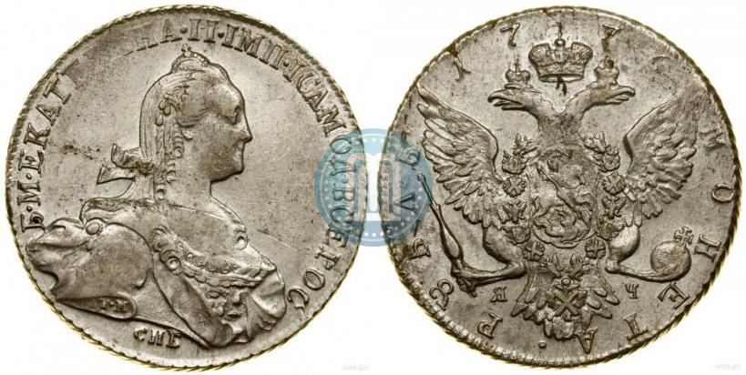 Picture 1 rouble 1776 year СПБ-ЯЧ 