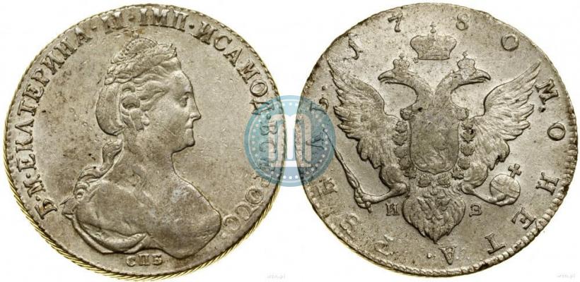 Picture 1 rouble 1780 year СПБ-ИЗ 