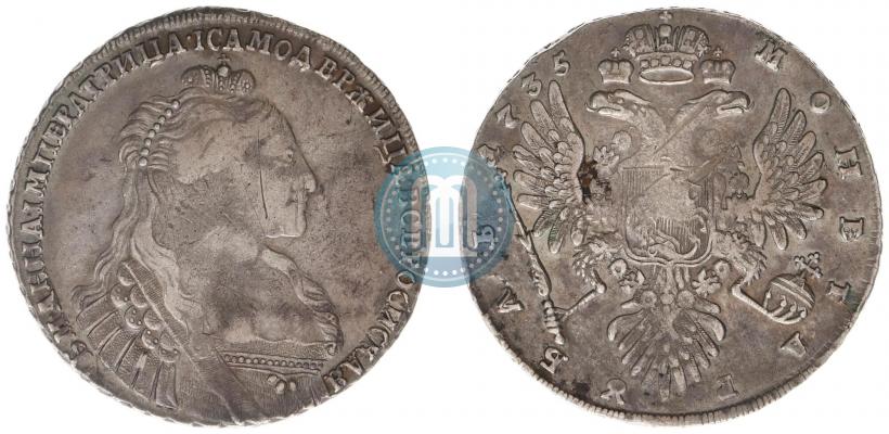 Picture 1 rouble 1735 year  