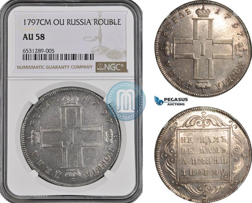 Picture 1 rouble 1797 year СМ-ФЦ "Heavy"