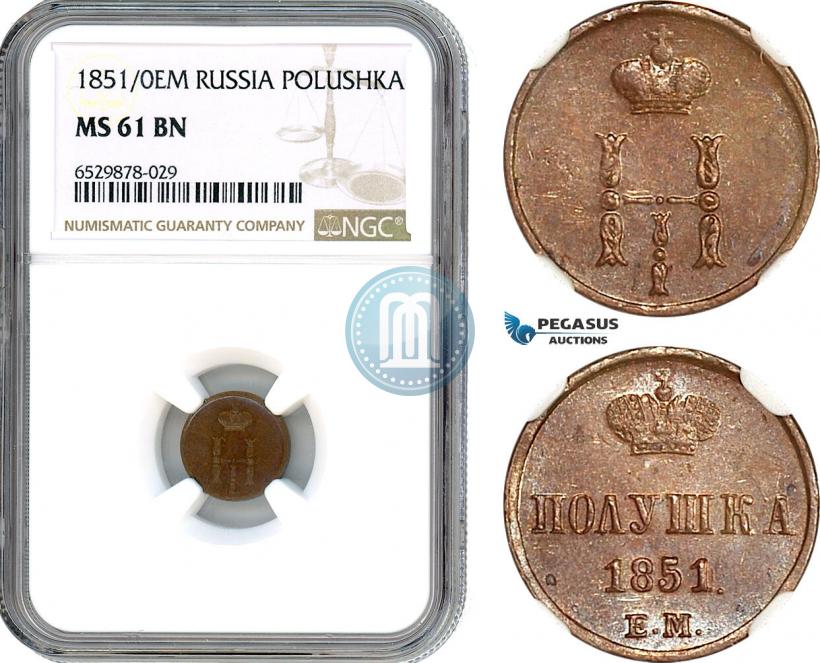 Picture Polushka 1851 year ЕМ 