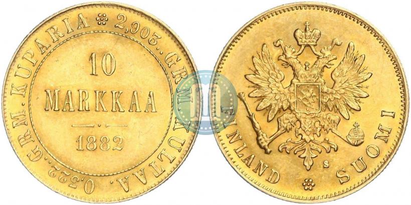 Picture 10 markkaa 1882 year S 