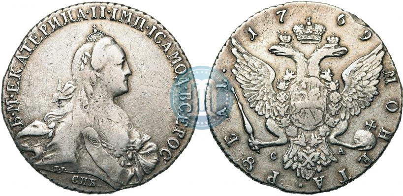 Picture 1 rouble 1769 year СПБ-СА 