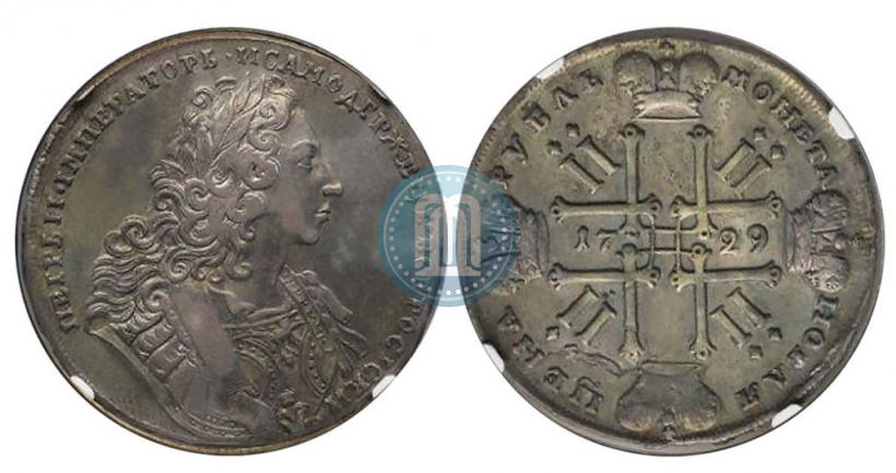 Фото 1 рубль 1729 года  "Тип 1729"