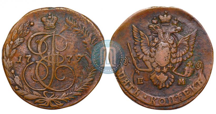 Picture 5 kopecks 1779 year ЕМ 